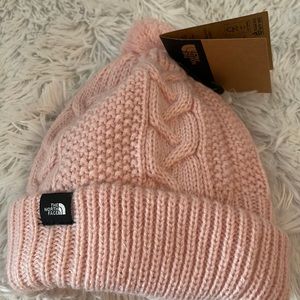 NWT The North Face Lined Beanie Peach Pink Size S